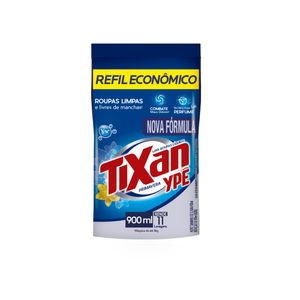 Lava Roupas Tixan Ypê Líquido Primavera 900ml Refil Econômico