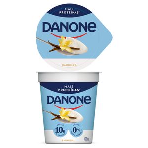 Iogurte Semidesnatado Danone 10g de Proteínas 0% Lactose s/ Açúcar Baunilha Copo 160g