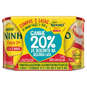 Kit 2 Composto Lácteo Ninho Fases 1+ 1.6Kg