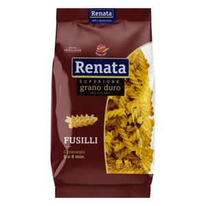 Macarrão de Sêmola de Trigo Renata Superiore Fusilli Grano Duro Pacote500g