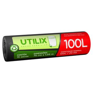 Saco p/ Lixo Utilix c/ 15 Unid 1000 Litros