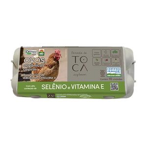 Ovos Grandes Caipira Fazenda da Toca Orgânico c/ 10 Unid