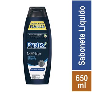 Sabonete Líquido Protex Antibacteriano Men Sport Frasco 650ml Tamanho Família