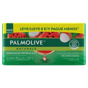 Sabonete em Barra Palmolive Naturals Hidratação Refrescante Melancia e Lichia 85g Leve 6 -