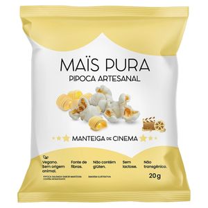 Pipoca Artesanal Mais Pura Manteiga de Cinema 20g