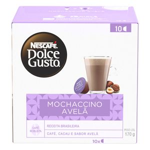 Mochaccino em Cápsula Nescafé Dolce Gusto Avelã Caixa 170g c/ 10 Unid de17g Cada