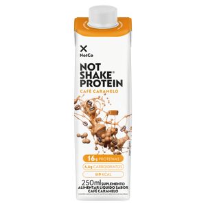 Suplemento Alimentar Not Shake Protein Café Caramelo Zero Lactose Caixa 250ml