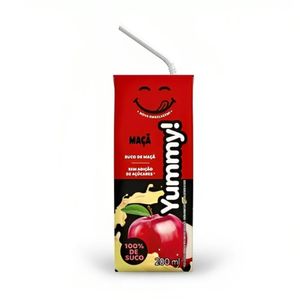 Suco Yummy 100% Suco s/ Adição de Açúcar Maçã Caixa 200ml