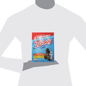 Achocolatado em Pó Toddy Light Sachê 280g Embalagem + Econômica