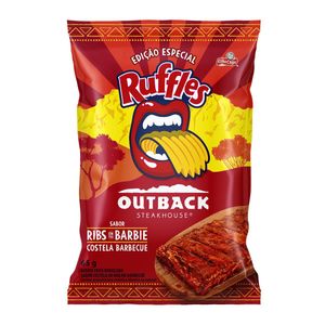 Batata Frita Ondulada Elma Chips Ruffles Outback Steakhouse Costela Barbecue 65g