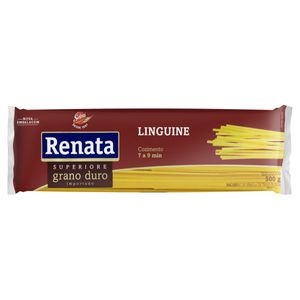 Macarrão de Sêmola de Trigo Grano Duro Linguine Renata Superiore Pacote 500g