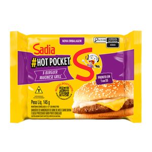 Sanduíche Sadia Hot Pocket X-Burguer Maionese Grill Congelado 145g