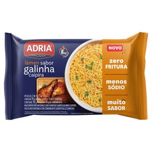 Macarrão Instantâneo Lámen Adria Galinha Caipira 75g