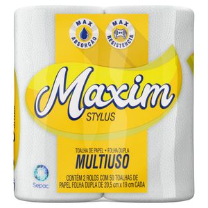 Papel Toalha Maxim Stylus Folha Dupla c/ 2 Unid