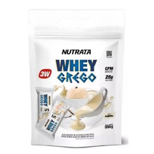 Whey em Pó Grego Nutrata Beijinho Refil 900g