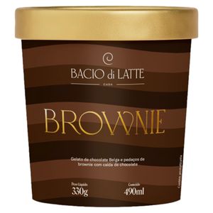 Gelato Bacio Di Latte Brownie Pote 490ml