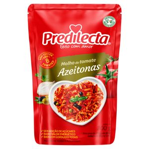 Molho de Tomate Predilecta Azeitonas Sachê 300g