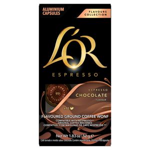 Café em Cápsula Lor Espresso Torrado e Moído Chocolate 52g com 10 Unid