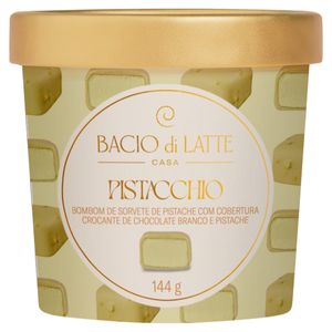 Bombom de Sorvete Bacio di Latte Casa Pistacchio Pote 144g