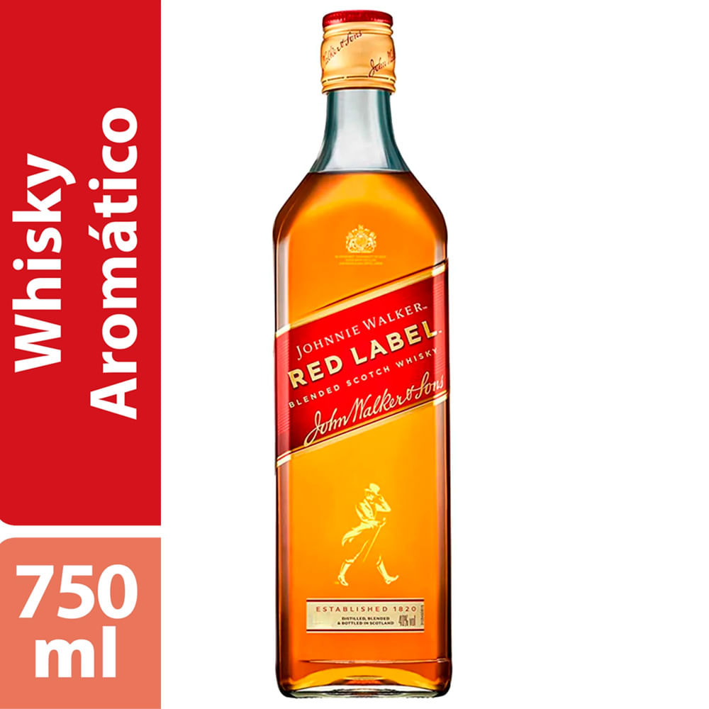 Whisky Johnnie Walker Red Label 750ml | Prezunic
