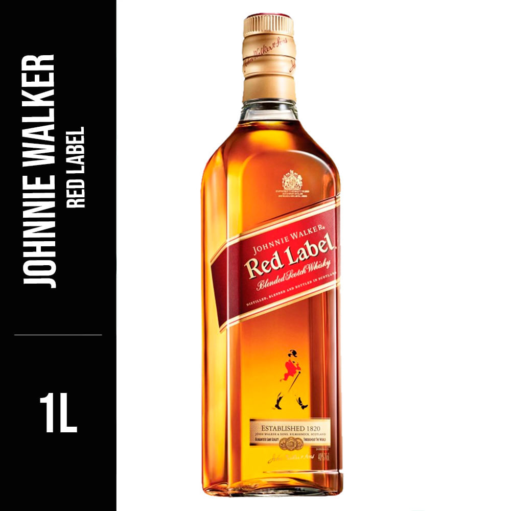 Johnnie Walker Red Label 特級 ウイスキー Whisky Johnnie Walker Red Label 1 Litro | Prezunic