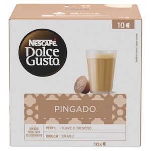 Café com Leite em Cápsula Nescafé Dolce Gusto Pingado Caixa 140g com 10 Unid