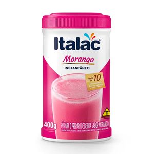 Pó p/ Preparo De Bebida Italac Morango 400g