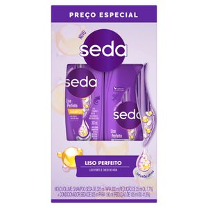 Kit Shampoo 300ml + Condicionador 190ml Seda Liso Perfeito
