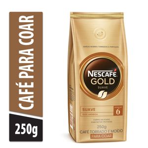 Café em Pó Nescafé Torrado e Moído Gold Suave Pacote 250g