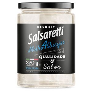 Molho 4 Queijos Salsaretti Gourmet Vidro 320g