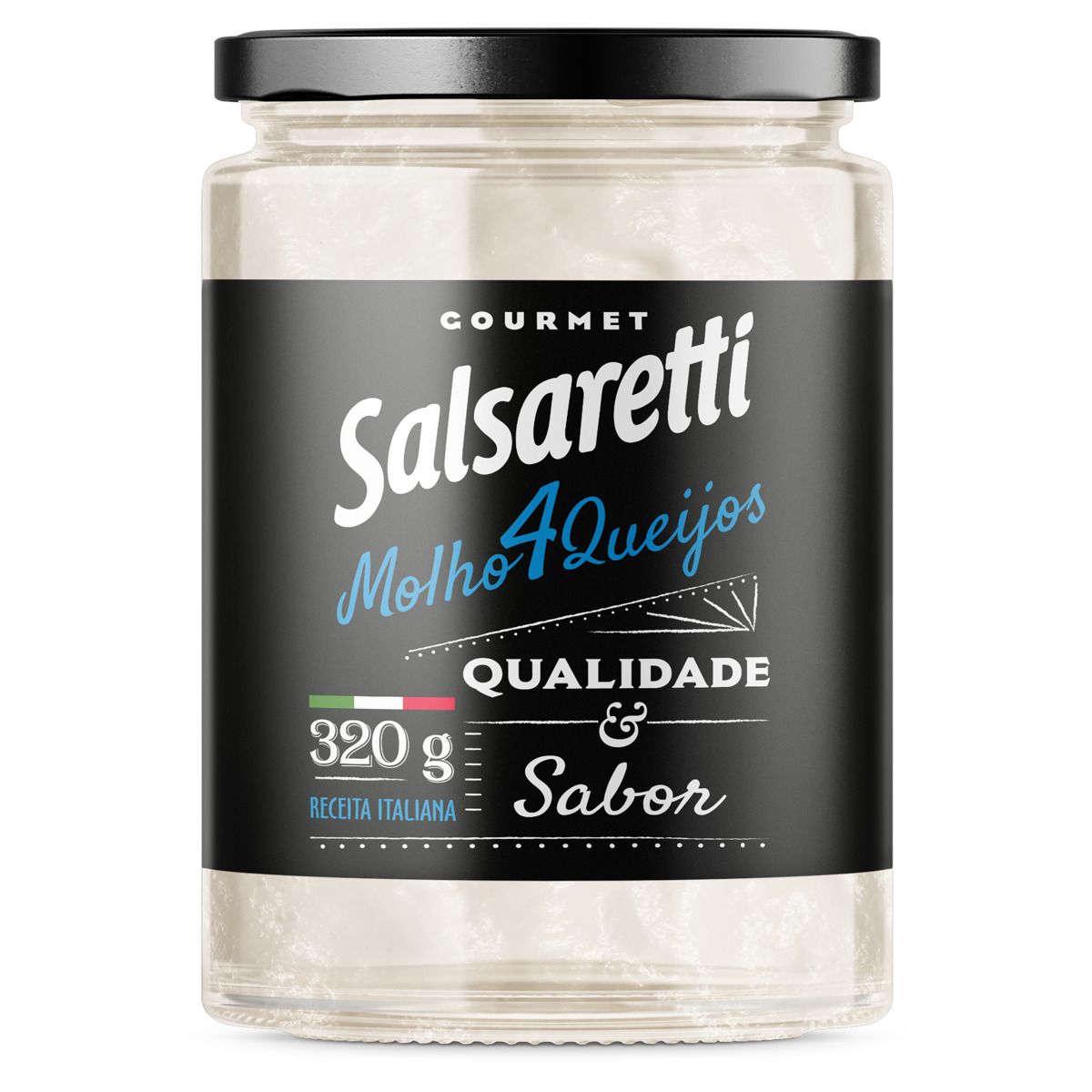 Molho 4 Queijos Salsaretti Gourmet Vidro 320g