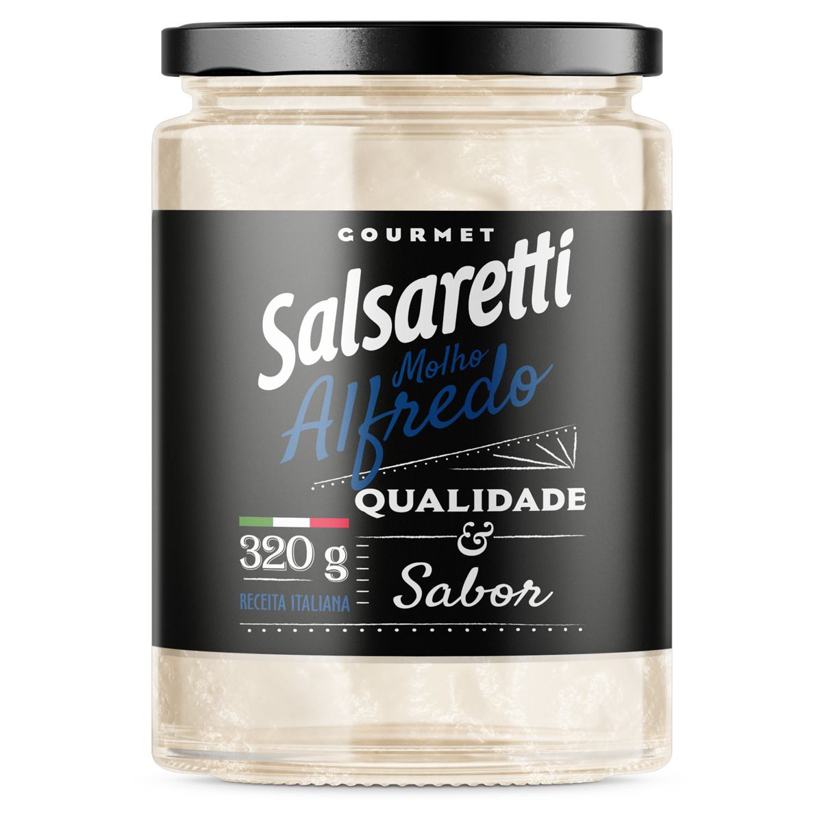 Molho Alfredo Salsaretti Gourmet Vidro 320g