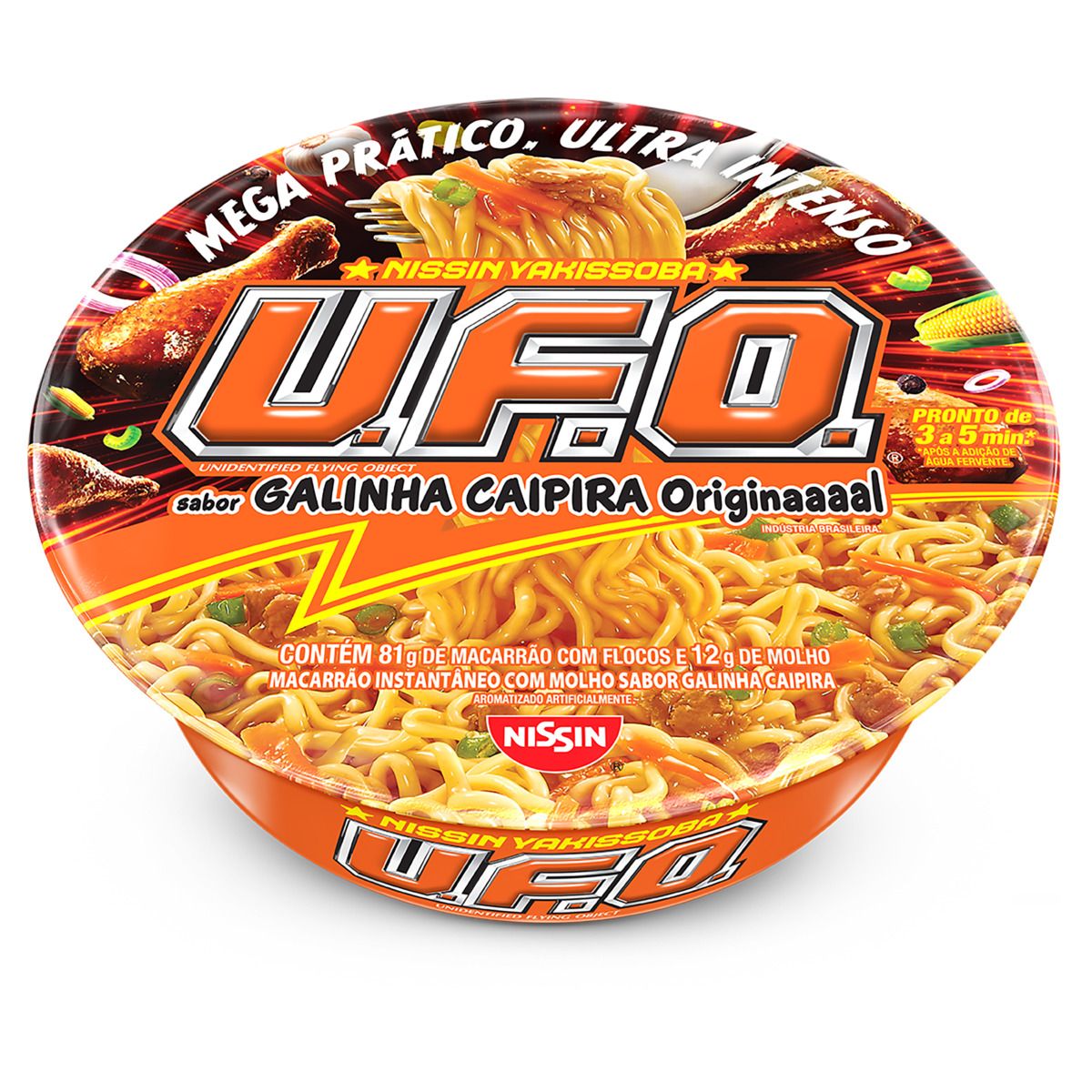 Macarrão Instantâneo Yakissoba Nissin U.F.O. Galinha Caipira