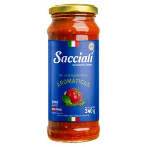 Molho de Tomate Sacciali com Ervas Aromáticas Vidro 340g