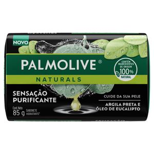 Sabonete em Barra Palmolive Naturals Sensação Purificante Argila Preta e Óleo de Eucalipto 85g