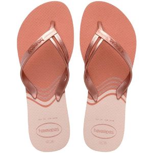 Sandália Havainas Feminina Elegance Print Rosa Clay 37/38