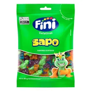 Bala Gelatina Fini Sortida Sapo 80g