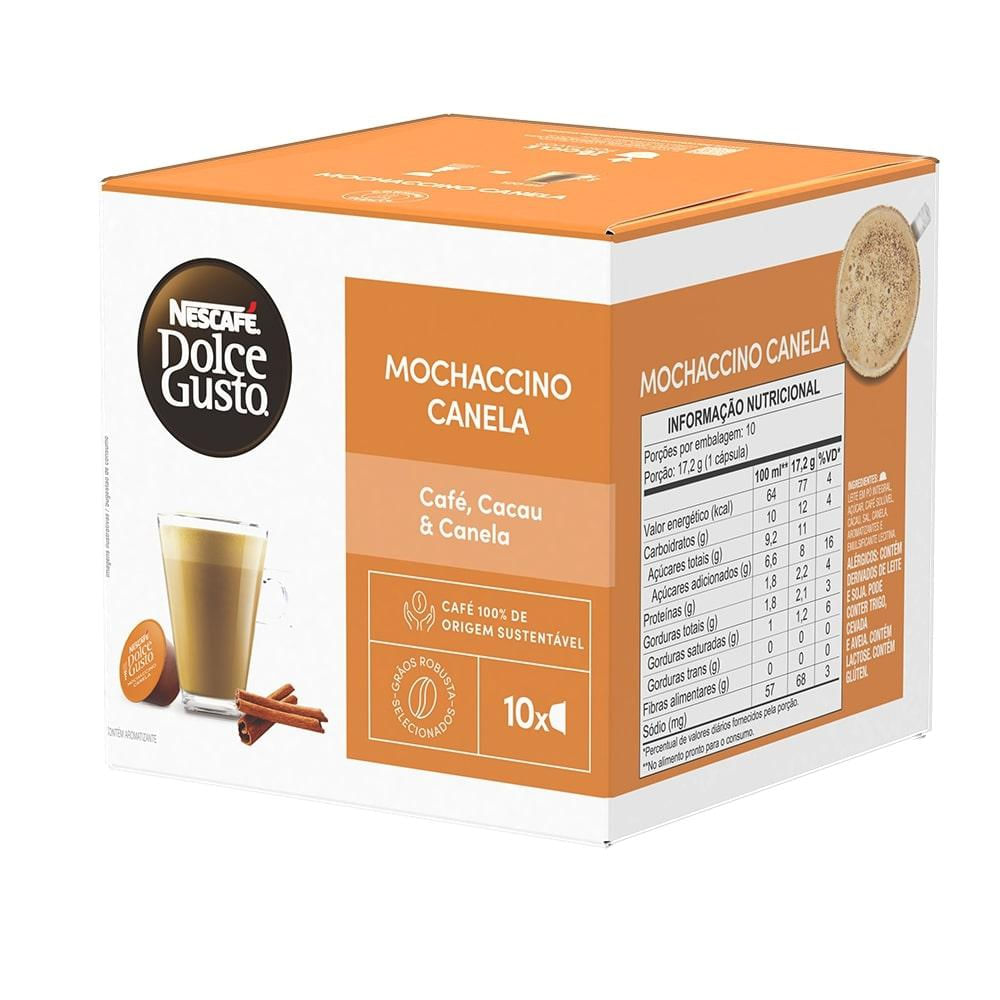 Café em Cápsula Nescafé Dolce Gusto Mochaccino Canela Caixa 172g c