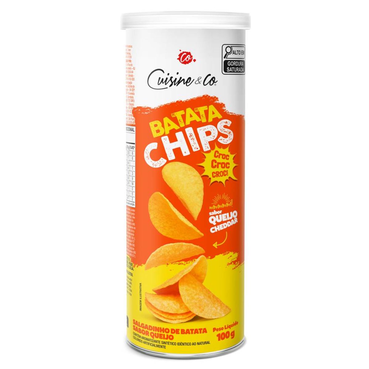 Batata Tubo Cuisine&Co Queijo 100g