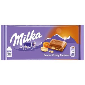Chocolate em Barra Milka Peanut Crispy Caramel 90g
