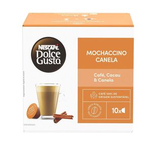 Café em Cápsula Nescafé Dolce Gusto Mochaccino Canela Caixa 172g c/ 10 Unid