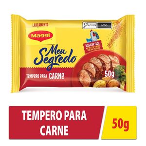 Tempero Granulado Maggi Meu Segredo p/ Carne 50g c/ 10 Unid