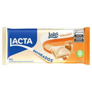 Chocolate Recheado Lacta Laka Chocolate Branco com Recheio e Caramelo104g