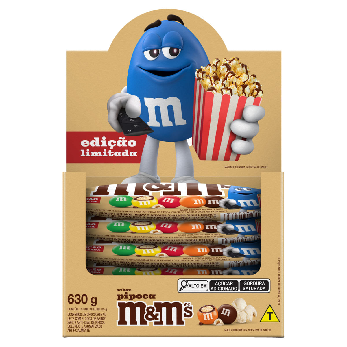 Confeito M&M's Chocolate ao Leite Pipoca 35g | Prezunic