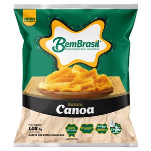 Batata Canoa Pré-Frita Bem Brasil Congelada Pacote 1.05Kg