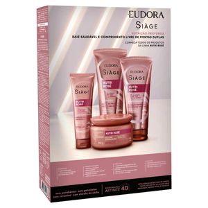 Kit Eudora Siàge Shampoo 250ml + Condicionador 125ml + Leave-In 30ml Nutri Rosé