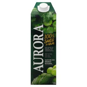 Suco Aurora de Uva Branco Integral sem Adição de Açúcar Caixa 1,5 Litros
