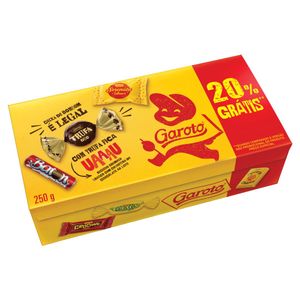 Bombom Garoto Sortido Caixa 250g 20% Grátis