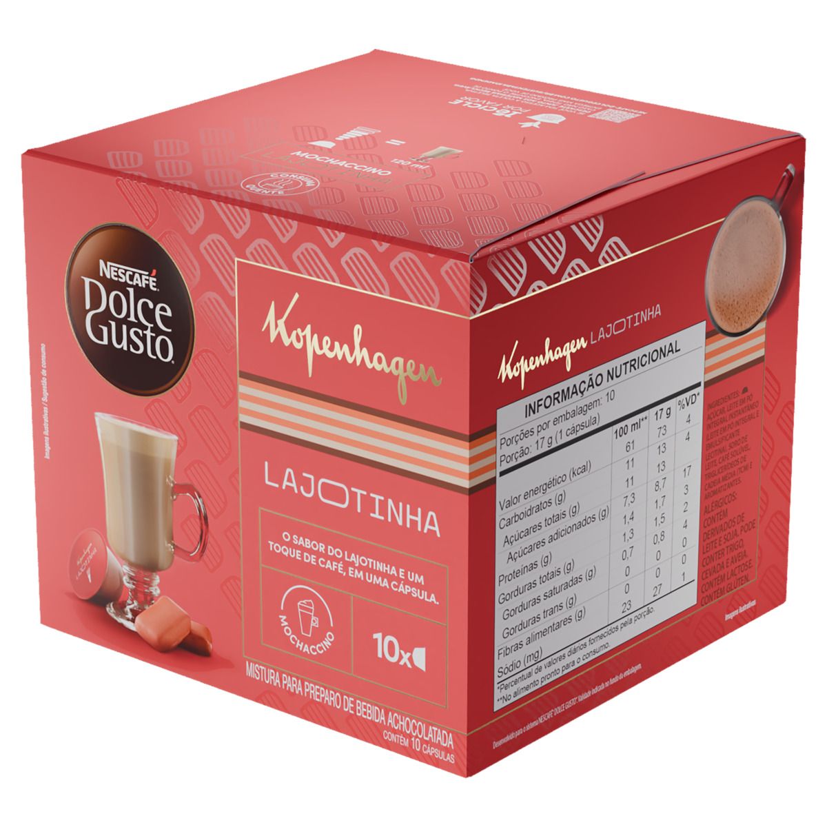 Mochaccino em Cápsula Nescafé Dolce Gusto Kopenhagen Lajotinha