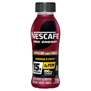 Suplemento Alimentar Nescafé Pro-Energy Capuccino Canela 15g Proteína - 270ml